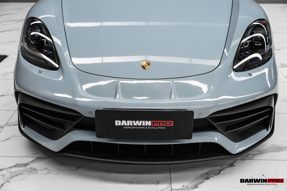 DarwinPRO 2021-2024 Porsche 718 Cayman & Boxster Stuttmate Part Carbon Fiber Front Bumper With ACC Hole