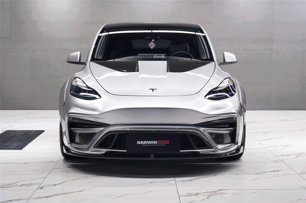 Parachoques delantero de fibra de carbono IMP Performance del modelo Y de Tesla 2020-2023