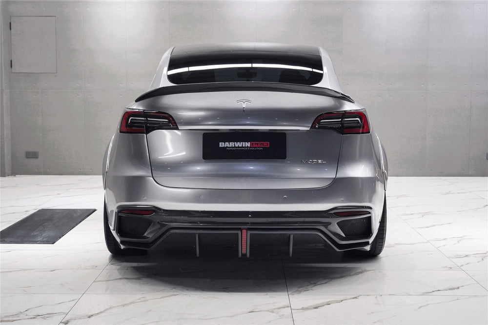 Parachoques trasero de fibra de carbono IMP Performance del modelo Y de Tesla 2020-2023