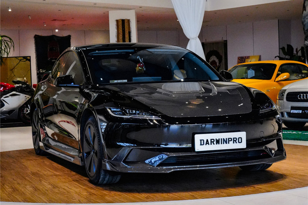 2024-2026 Tesla Model 3 Highland RWD AWD Carbon Fiber IMP Design Front Lip（DONT FIT PERFORMANCE）