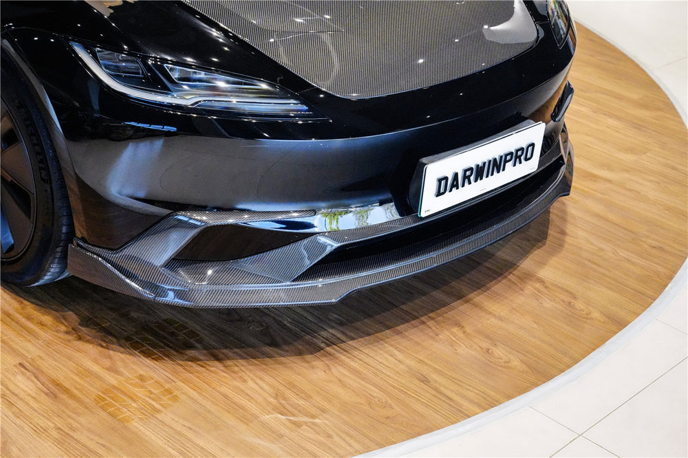 Faldón delantero central de fibra de carbono IMP Performance para Tesla Model 3 2017-2023