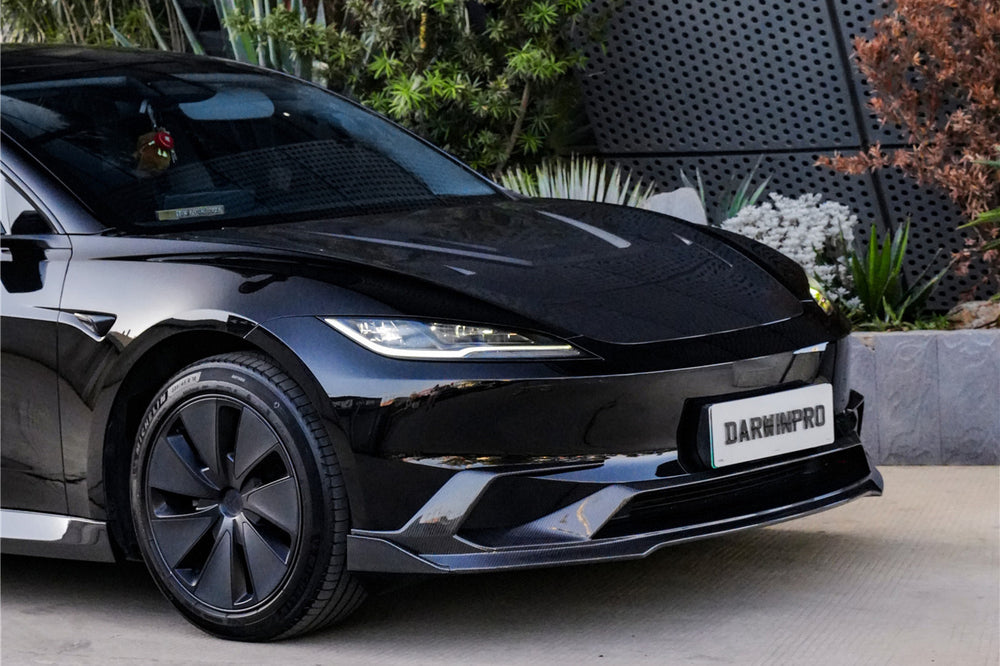 2024-2026 Tesla Model 3 Highland RWD AWD Carbon Fiber IMP Design Front Lip（DONT FIT PERFORMANCE）