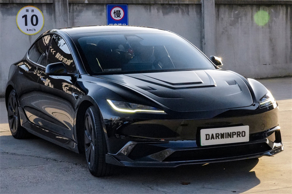 2024-2026 Tesla Model 3 Highland RWD AWD Carbon Fiber IMP Design Front Lip（DONT FIT PERFORMANCE）