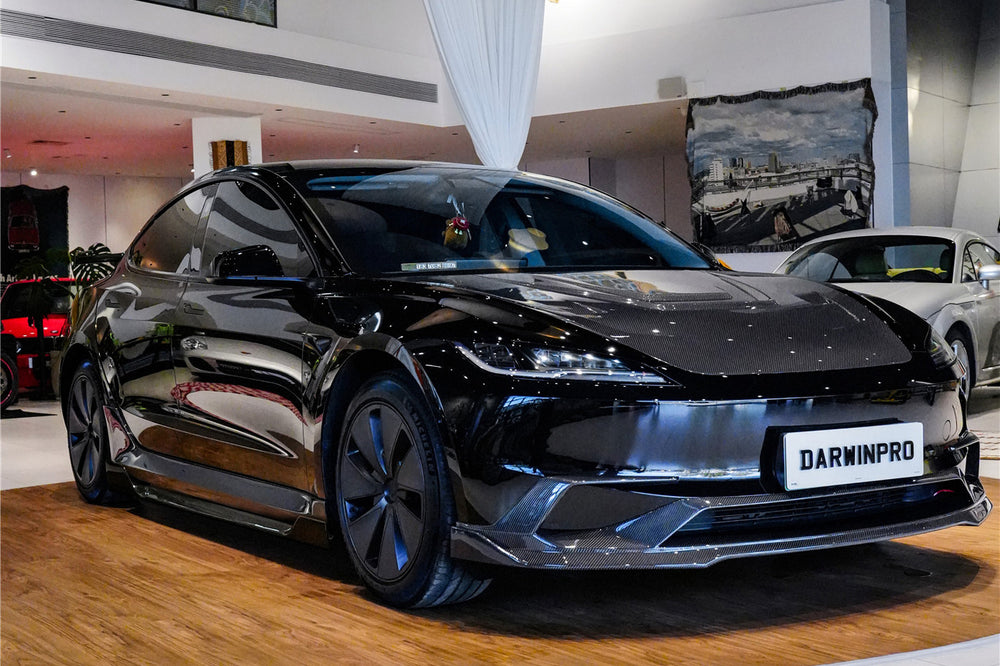 2024-2026 Tesla Model 3 Highland RWD AWD Carbon Fiber IMP Design Front Lip（DONT FIT PERFORMANCE）