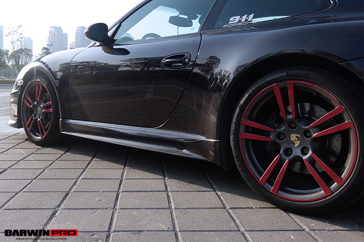 2009-2012 Porsche 911 997.2 Carrera S 991GT3 Style Side Skirts - DarwinPRO Aerodynamics