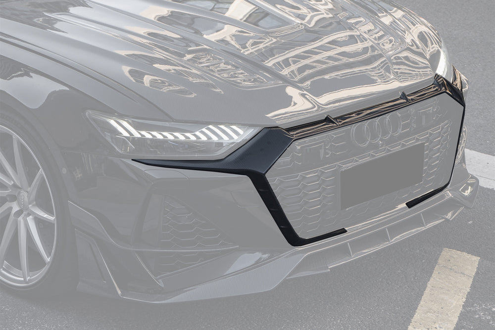 Cubierta de rejilla de parachoques delantero de alto rendimiento DarwinPRO 2019-2025 Audi RS7 C8 Quattro IMP