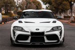  2019-UP Toyota GR Supra (J29 y DB) A90 A91 Borde delantero de fibra de carbono estilo BKSS 