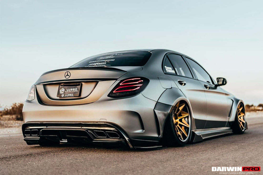 2015-2021 Mercedes Benz W205 C63 & S AMG Sedan IMP Performance Partial Carbon Fiber Full Body Kit - DarwinPRO Aerodynamics