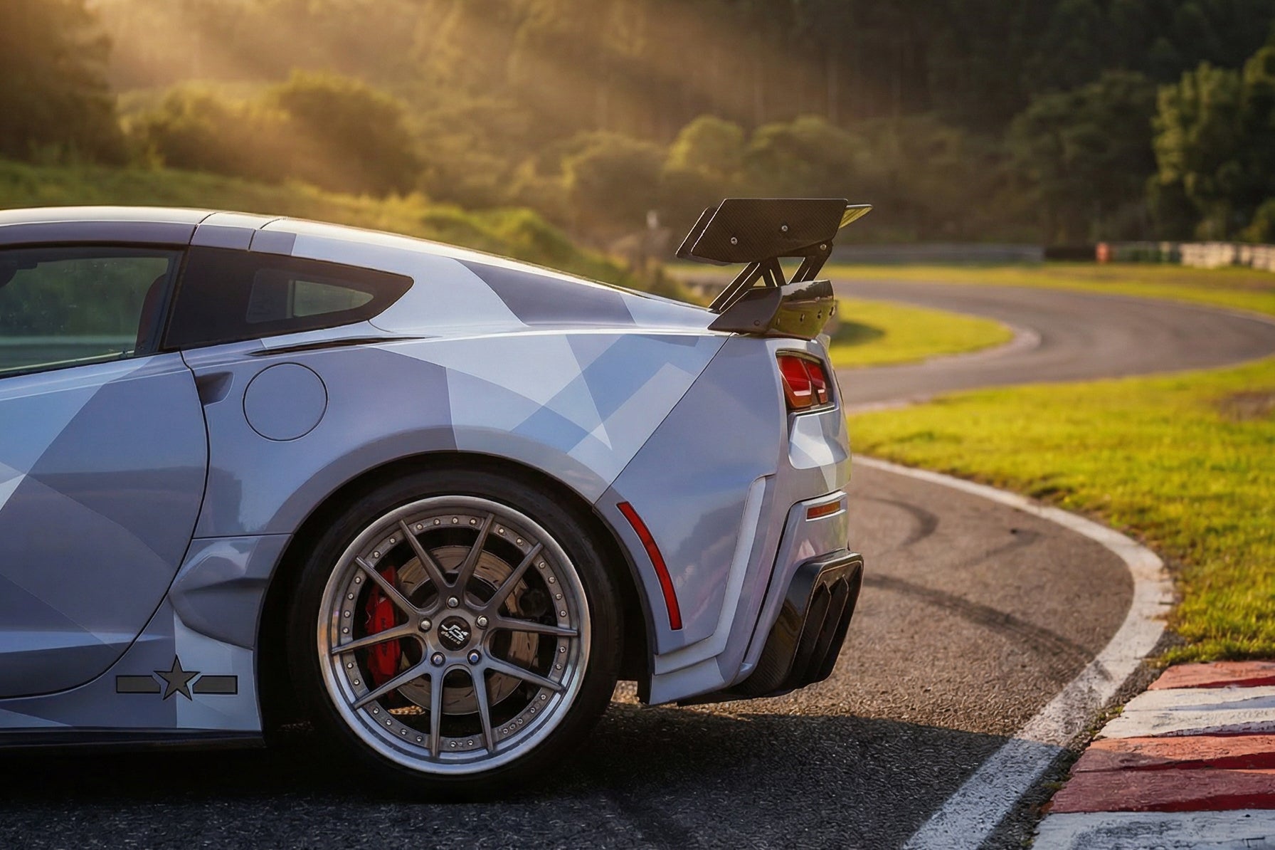 2013-2017 Chevrolet Corvette C7 Z51 BKSS Style Fiber Reinforce
