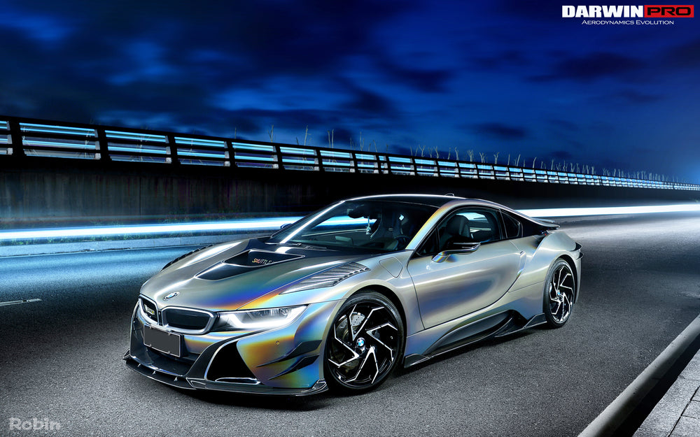 2014-2018 BMW i8 BZK Carbon Fiber Front Canards - DarwinPRO Aerodynamics