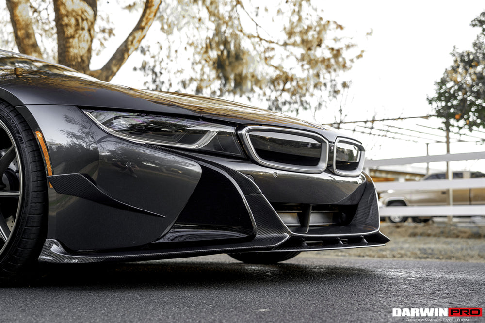 2014-2018 BMW i8 BZK Carbon Fiber Front Lip Splitter - DarwinPRO Aerodynamics