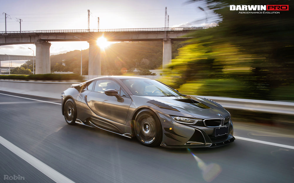2014-2018 BMW i8 BZK Carbon Fiber Front Lip Splitter - DarwinPRO Aerodynamics