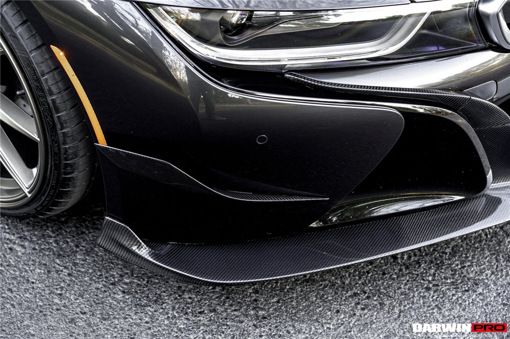 2014-2018 BMW i8 BZK Carbon Fiber Front Lip Splitter - DarwinPRO Aerodynamics