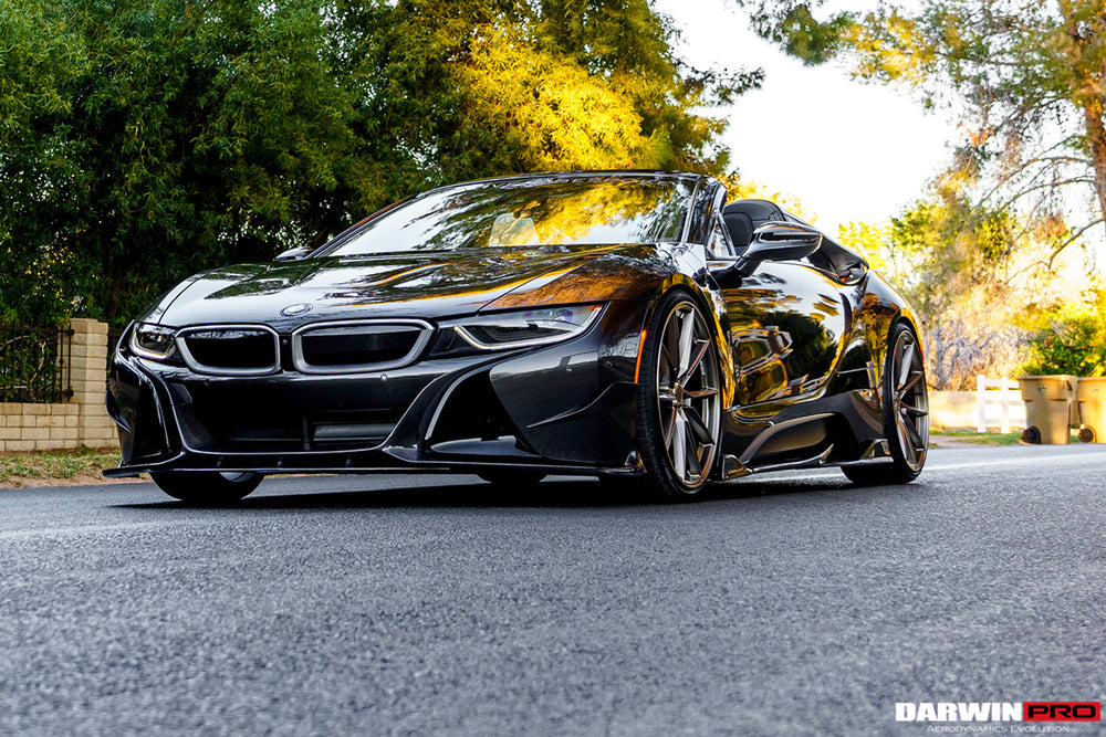2014-2018 BMW i8 BZK Carbon Fiber Front Lip Splitter - DarwinPRO Aerodynamics