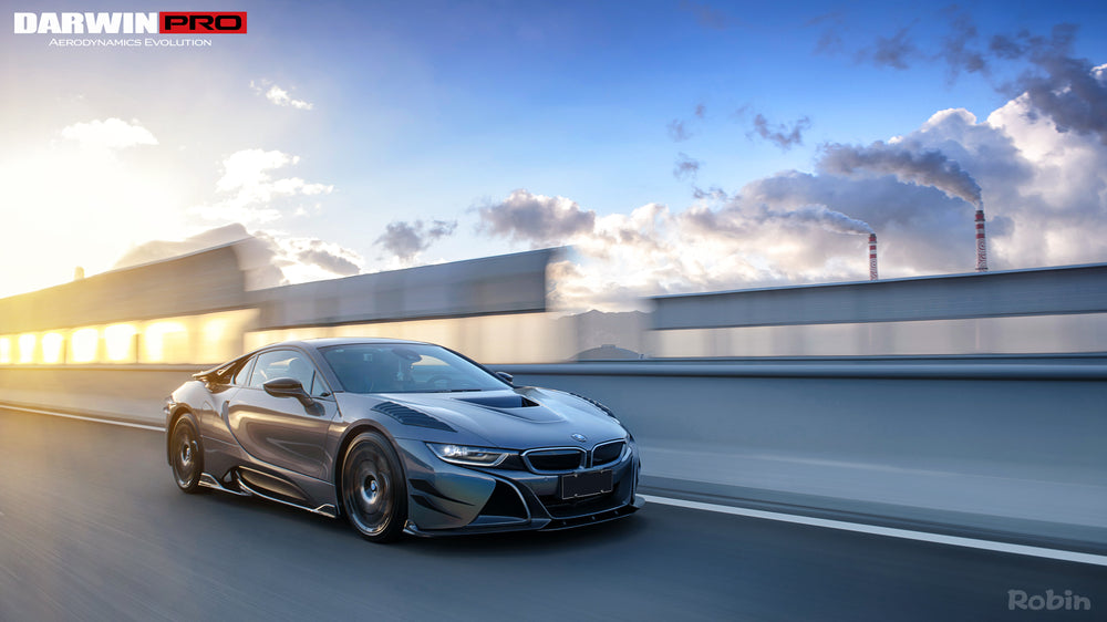 2014-2018 BMW i8 BZK Carbon Fiber Front Lip Splitter - DarwinPRO Aerodynamics