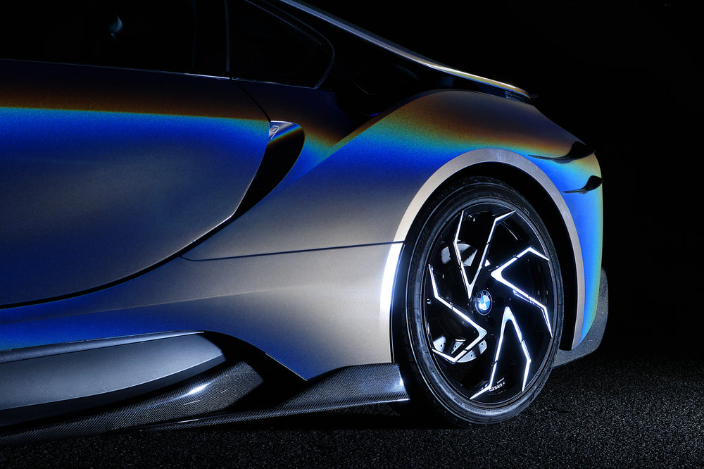 2014-2018 BMW i8 BZK Carbon Fiber Rear Canards - DarwinPRO Aerodynamics