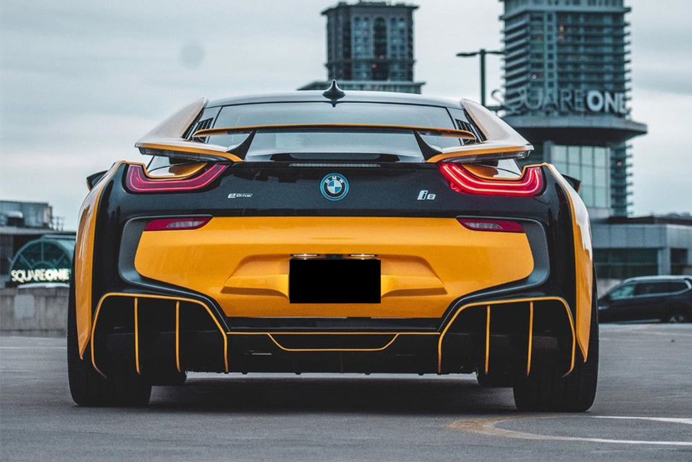 2014-2018 BMW i8 BZK Carbon Fiber Rear Diffuser