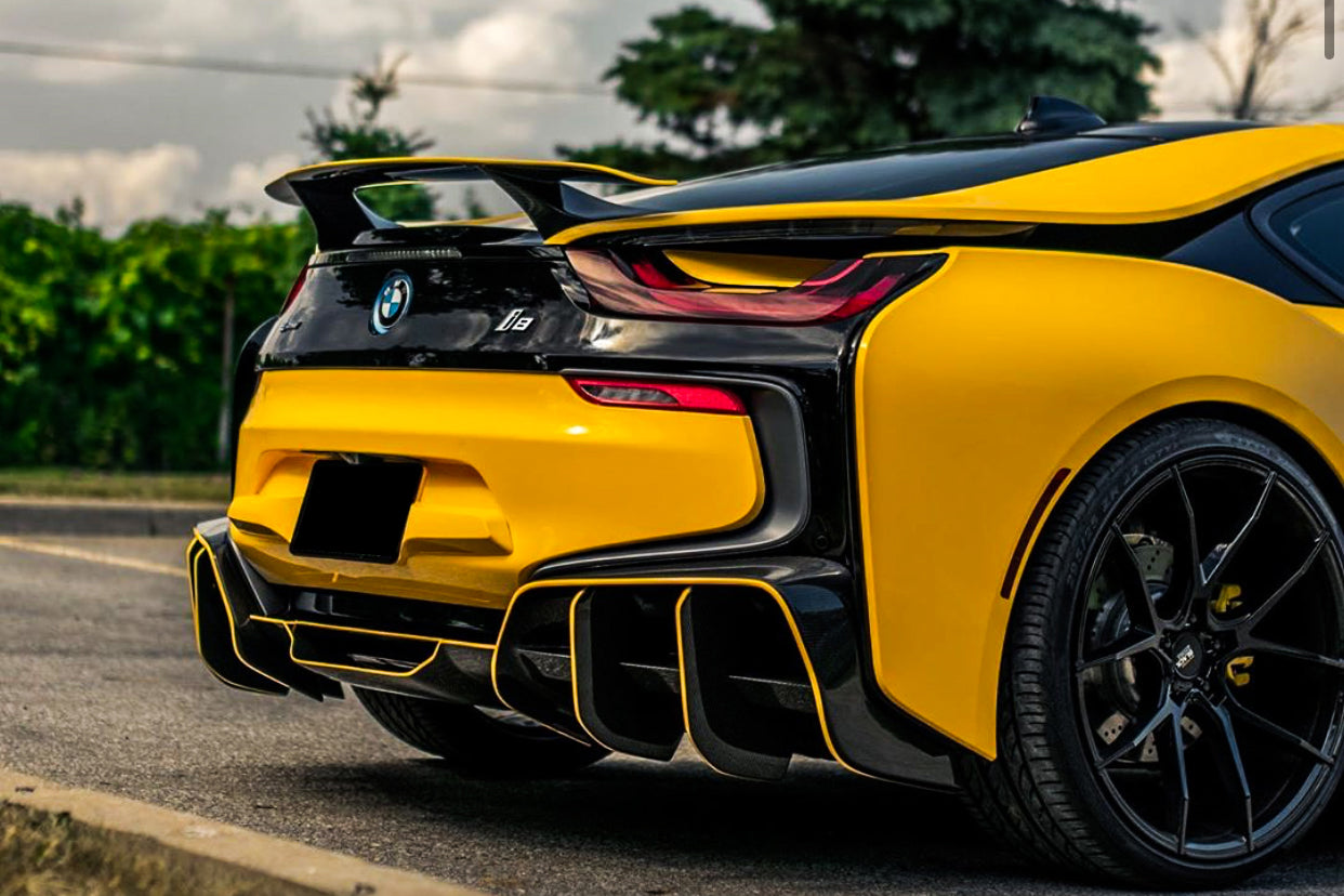 2014-2020 BMW i8 BZK Carbon Fiber Trunk Spoiler