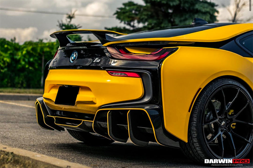2014-2018 BMW i8 BZK Carbon Fiber Rear Diffuser - DarwinPRO Aerodynamics