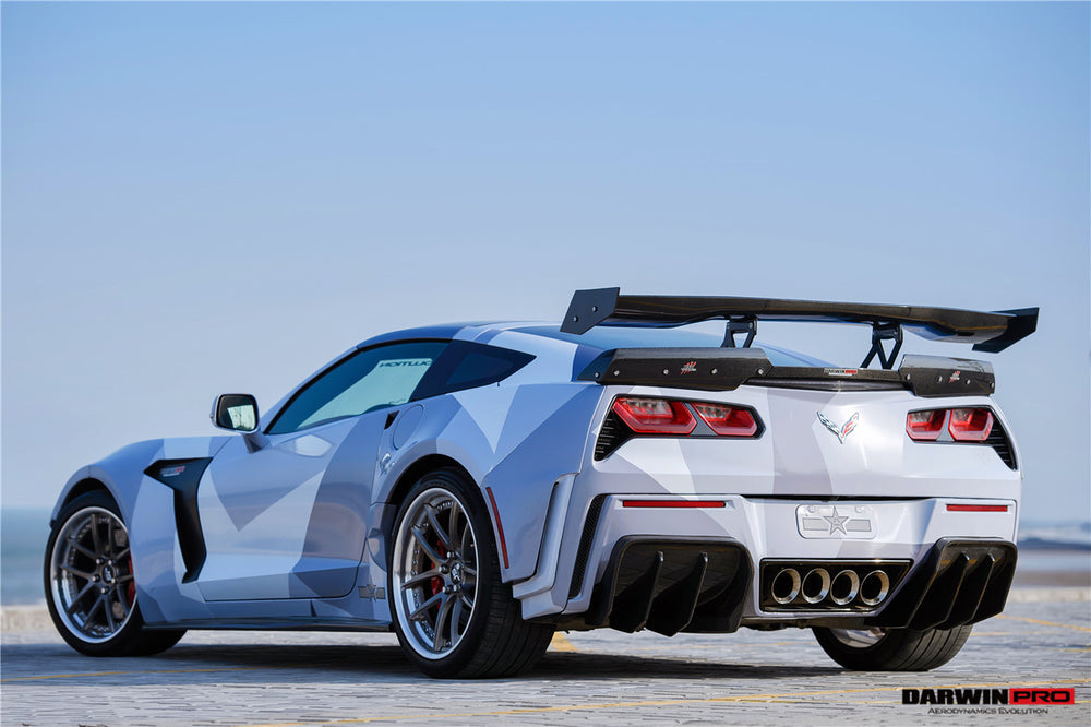 2013-2019 Corvette C7 Z51 Grandsport Z06 BKSS Style Trunk Wing Spoiler - DarwinPRO Aerodynamics