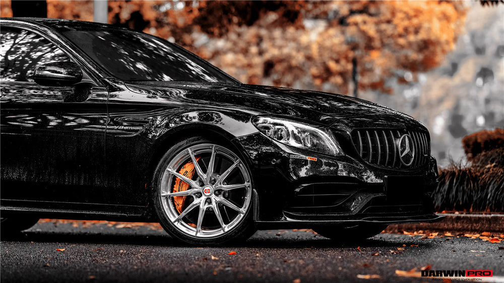 2015-2021 Mercedes Benz W205 C63 C63S AMG Coupe IMP Performance Partial Carbon Fiber Front Bumper With Grille & Canards - DarwinPRO Aerodynamics