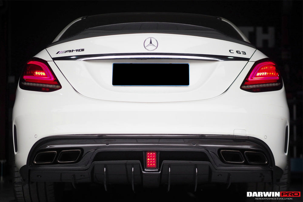 2015-2021 Mercedes Benz W205 C63 S AMG Sedan IMP Performance Carbon Fiber Rear Diffuser - DarwinPRO Aerodynamics