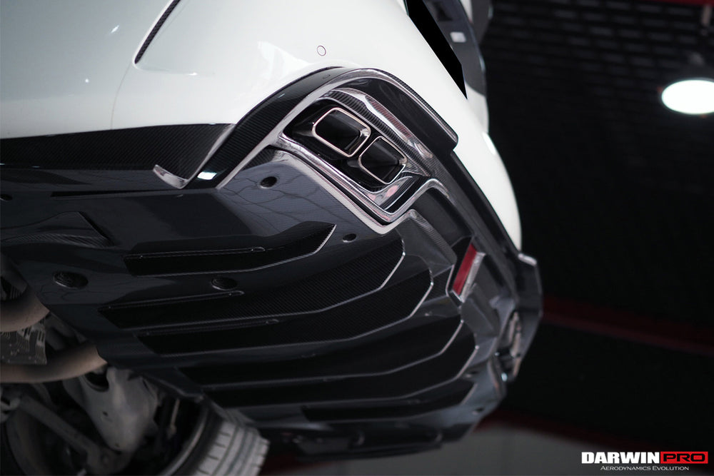 2015-2021 Mercedes Benz W205 C63 S AMG Sedan IMP Performance Carbon Fiber Rear Diffuser with Caps