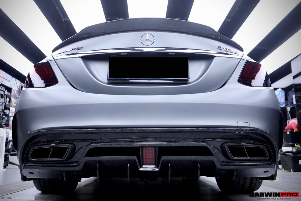 2015-2021 Mercedes Benz W205 C63 S AMG Sedan IMP Performance Carbon Fiber Rear Diffuser - DarwinPRO Aerodynamics