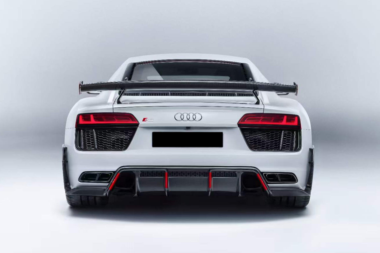 Audi R8 Lm Rear Wing 2016-2025 Audi R8 GEN2 Coupe Performance Parts Style Dry Carbon Fiber ...