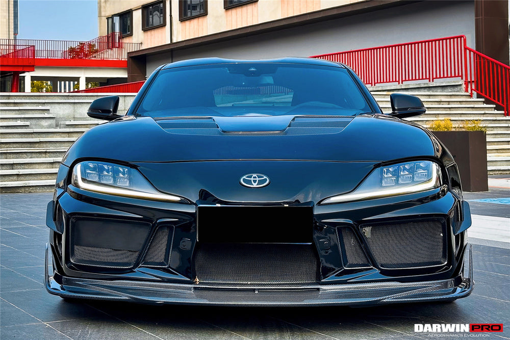 2019-UP Toyota GR Supra (J29 & DB) A90 A91 BKSSII Style Partial Carbon Fiber Front Bumper