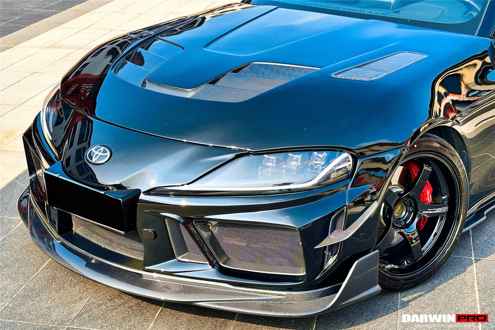 2019-UP Toyota GR Supra (J29 & DB) A90 A91 BKSSII Style Partial Carbon Fiber Front Bumper