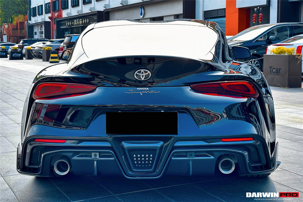 Parachoques trasero de fibra de carbono estilo BKSS A90 A91 para Toyota GR Supra (J29 y DB) 2019 en adelante