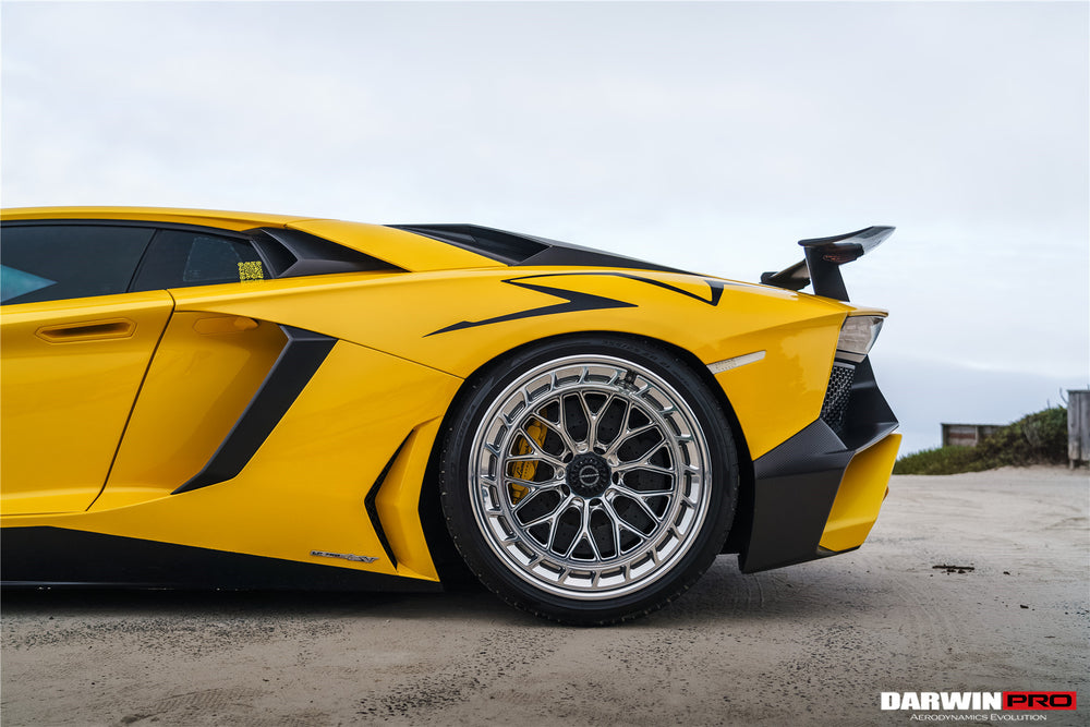 DarwinPRO 2011-2016 Lamborghini Aventador LP700 LP740 Coupe & Roadster SV Style Rear Bumper