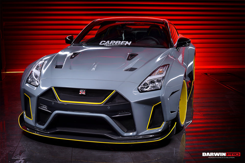 DarwinPRO 2008-2022 Nissan GTR R35 CBA & DBA & EBA BKSSII Style Front Bumper - DarwinPRO Aerodynamics