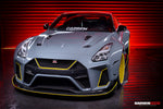  DarwinPRO 2008-2022 Nissan GTR R35 CBA & DBA & EBA BKSSII Style Front Bumper - DarwinPRO Aerodynamics 