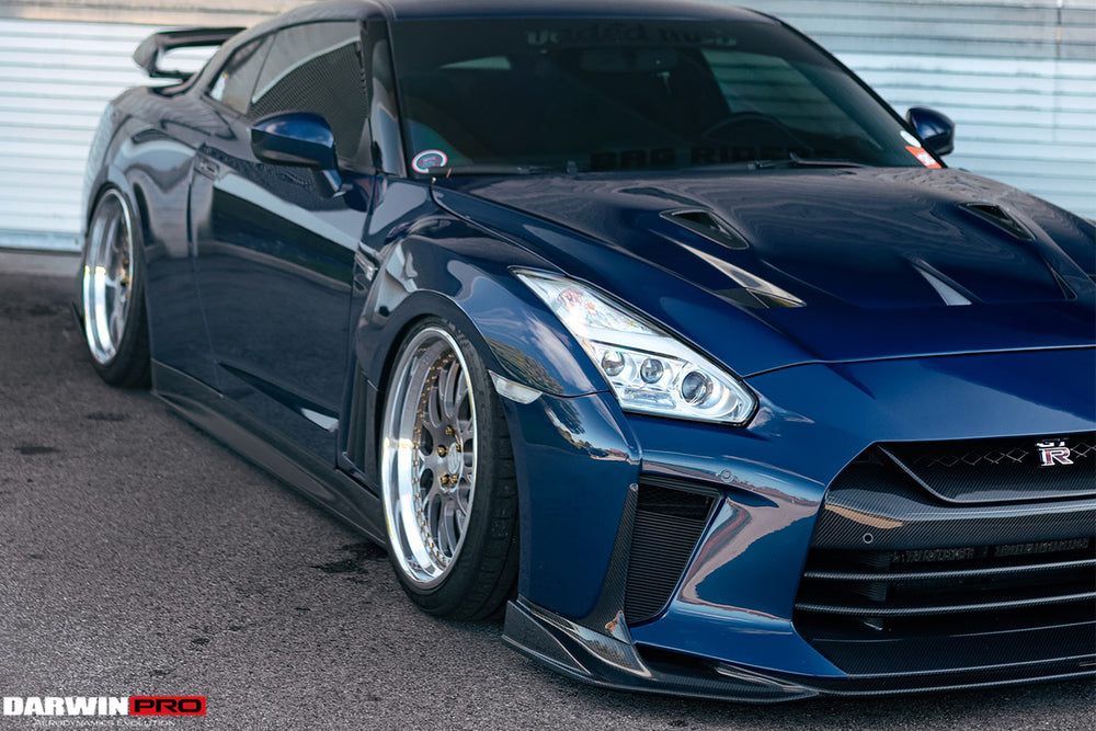 DarwinPRO 2008-2023 Nissan GTR R35 CBA DBA EBA BKSSII Style Carbon Fiber Hood