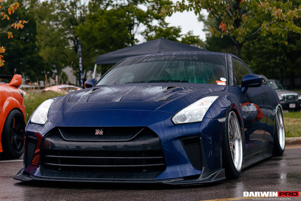 DarwinPRO 2008-2023 Nissan GTR R35 CBA DBA EBA BKSSII Style Carbon Fiber Hood
