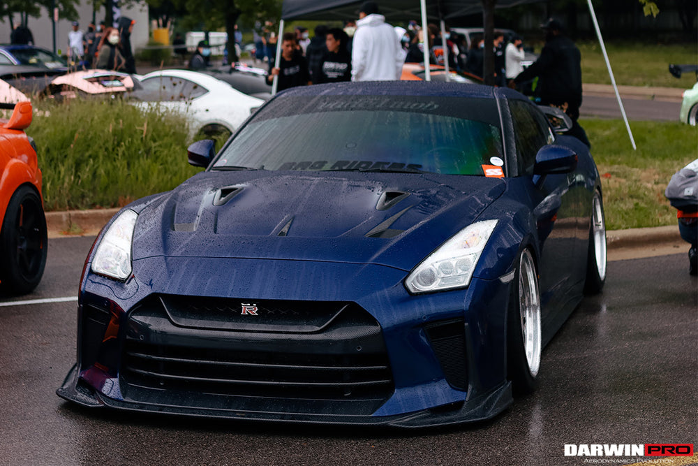 DarwinPRO 2008-2023 Nissan GTR R35 CBA DBA EBA BKSSII Style Carbon Fiber Hood