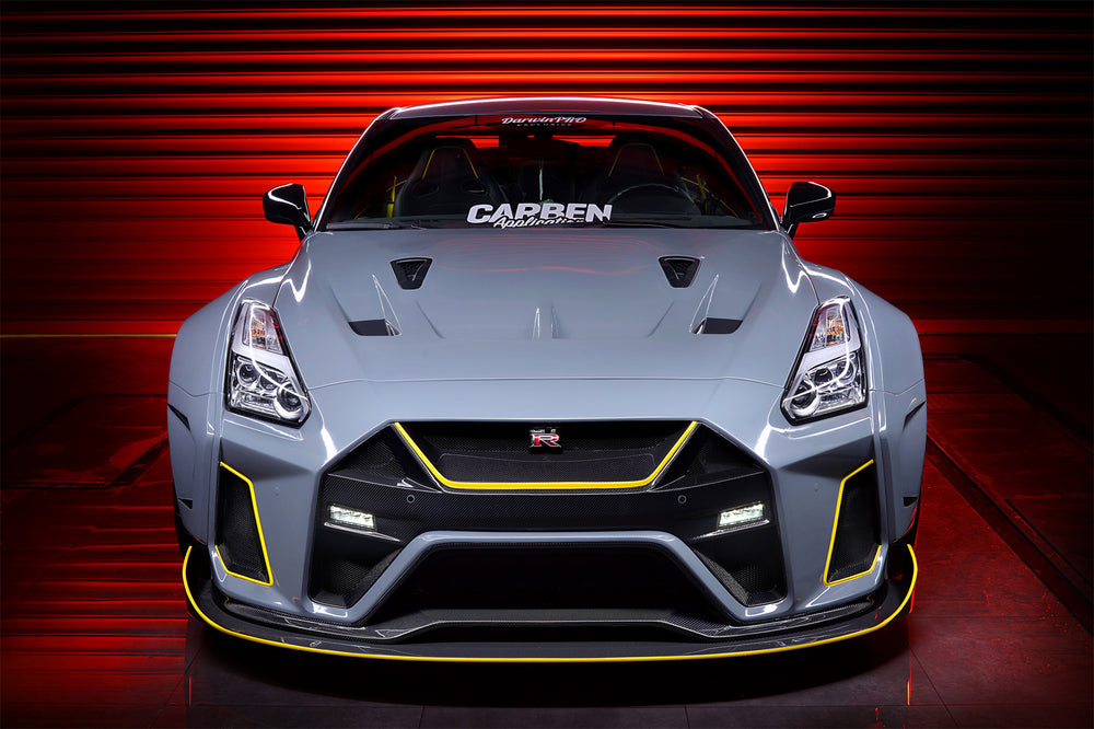 DarwinPRO 2008-2022 Nissan GTR R35 CBA & DBA & EBA BKSSII Style Front Bumper - DarwinPRO Aerodynamics