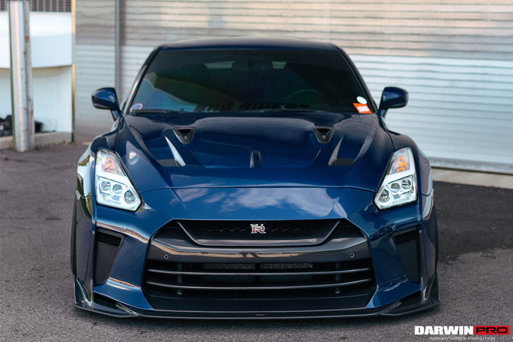 DarwinPRO 2008-2023 Nissan GTR R35 CBA DBA EBA BKSSII Style Carbon Fiber Hood