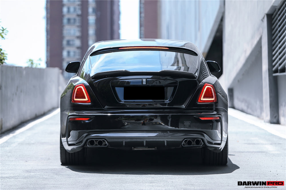 DarwinPRO 2016-2020 Rolls-Royce Wraith & Dawn BKSS Style Partial Carbon Fiber Rear Bumper - DarwinPRO Aerodynamics