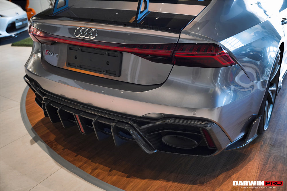 Difusor trasero de alto rendimiento DarwinPRO 2019-2025 Audi RS7 C8 Quattro IMP