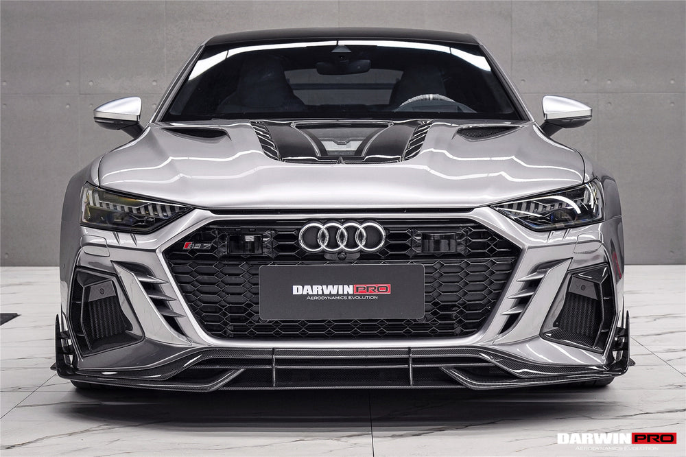 DarwinPRO 2019-2025 Audi RS7 Quattro & RS6 Avant C8 IMP Performance Ver.2 Front Bumper - DarwinPRO Aerodynamics