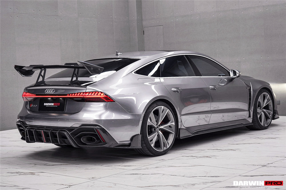 Faldones laterales de alto rendimiento DarwinPRO 2019-2025 Audi RS7 C8 Quattro IMP debajo del tablero