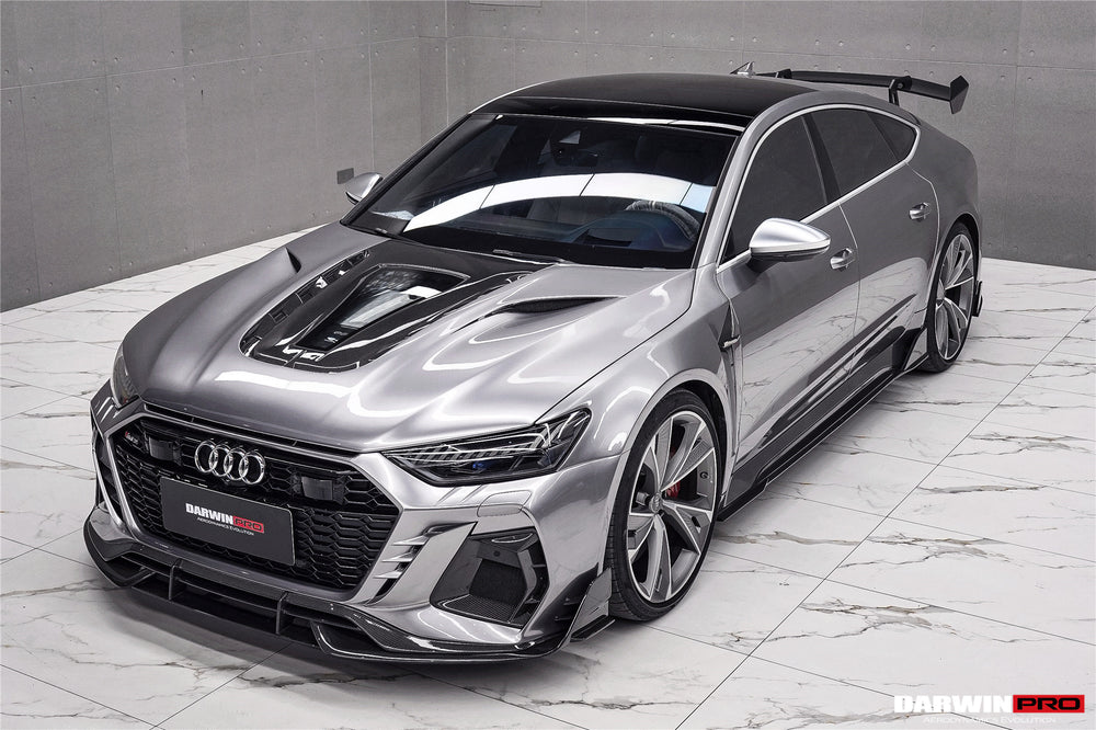 DarwinPRO 2019-2025 Audi RS7 Quattro & RS6 Avant C8 IMP Performance Ver.2 Front Bumper - DarwinPRO Aerodynamics