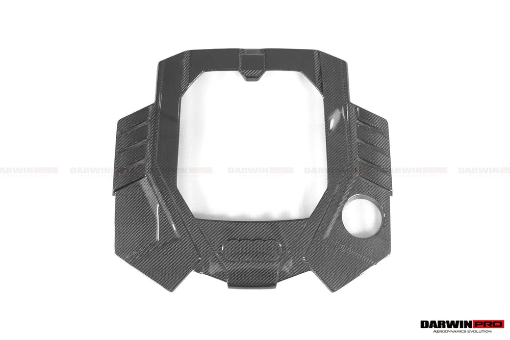 DarwinPRO 2019-2025 Audi RS7 C8 Quattro OEM Style Dry Carbon Fiber Engine Cover Replacement