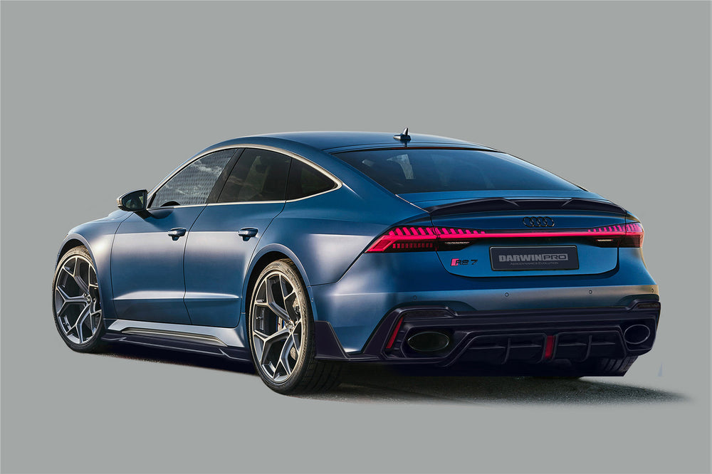 DarwinPRO 2019-2025 Audi RS7 C8 Quattro IMP Performance Ver.2 Side Skirts Under Board - DarwinPRO Aerodynamics