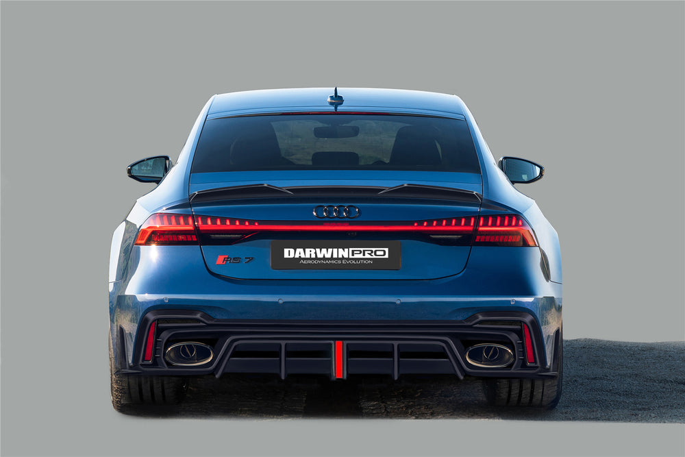 DarwinPRO 2019-2025 Audi RS7 C8 Quattro IMP Performance Ver.2 Rear Diffuser - DarwinPRO Aerodynamics