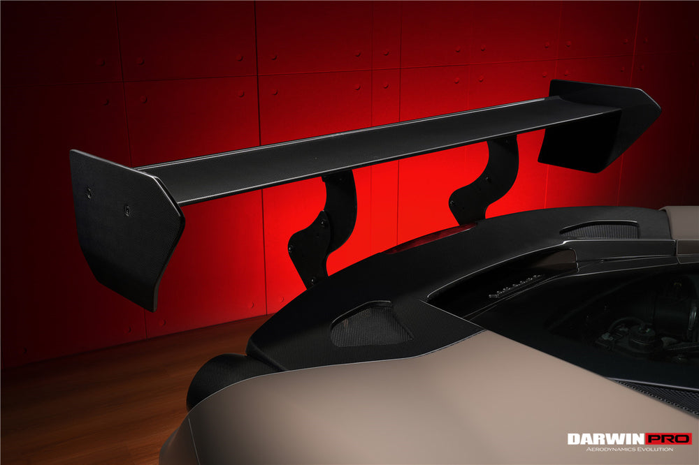 DarwinPRO 2015-2020 Ferrari 488 GTB Challenge Evo Modena Style Rear Bumper With Deck Lid Wing & Diffuser & Wing