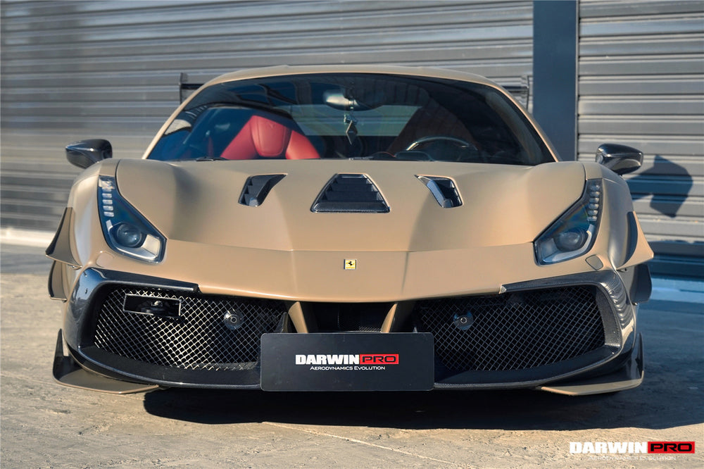 Parachoques delantero DarwinPRO 2015-2020 Ferrari 488 GTB y Spyder Challenge Evo Modena Style